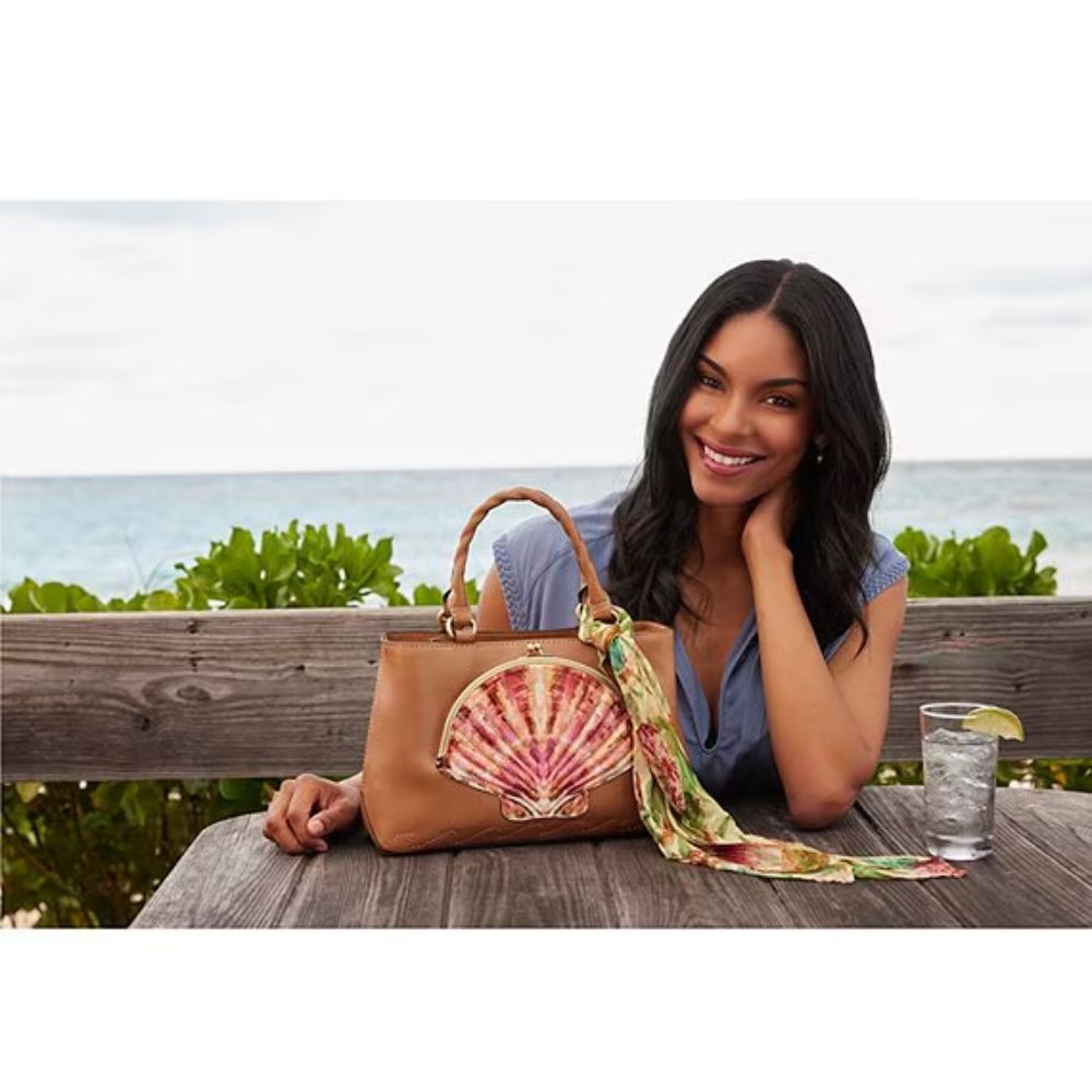 Bolsa Patricia Nash Angela com Cachecol - Concha