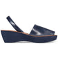 Sandálias femininas Kenneth Cole Reaction com salto fino e salto fino, pretas, tamanho 8,5 M