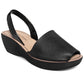 Sandálias femininas Kenneth Cole Reaction com salto fino e salto fino, pretas, tamanho 8,5 M