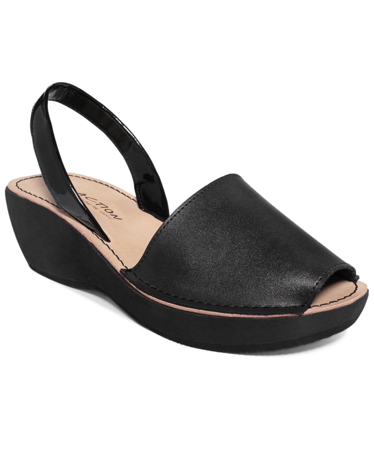 Sandálias femininas Kenneth Cole Reaction com salto fino e salto fino, pretas, tamanho 8,5 M