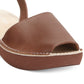 Sandálias femininas Kenneth Cole Reaction com salto fino e salto anabela, tamanho 6,5 M, marrom