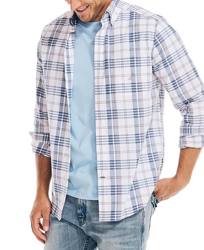 Camisa Oxford Masculina Nautica Classic Fit Branca Tamanho Grande