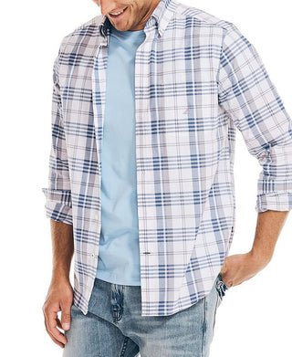 Camisa Oxford Masculina Nautica Classic Fit Branca Tamanho Grande