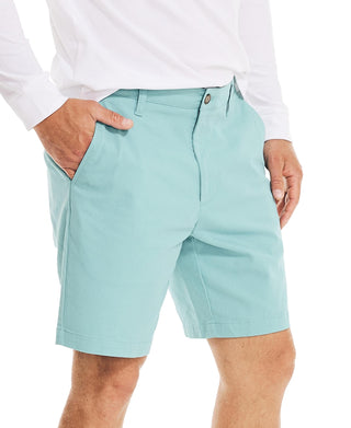 Calções de convés Nautica Stretch Classic Fit para homem, verde, tamanho 36