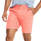 Calções de convés Nautica Stretch Classic Fit para homem, cor-de-rosa, tamanho 38
