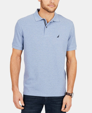 Camisa polo masculina Nautica, convés sustentável, azul, tamanho XXX-G