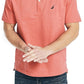 Camisa Henley Masculina Nautica Lisa Vermelha Tamanho Médio