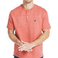 Camisa Henley Masculina Nautica Lisa Vermelha Tamanho Médio