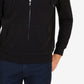 Moletom com capuz masculino Nautica Classic Fit Soft Knit Fleece com zíper, preto, tamanho grande