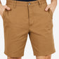 Calções de convés Nautica Classic Fit para homem, castanhos, tamanho 38
