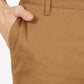 Calções de convés Nautica Classic Fit para homem, castanhos, tamanho 38