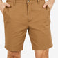 Calções de convés Nautica Classic Fit para homem, castanhos, tamanho 38