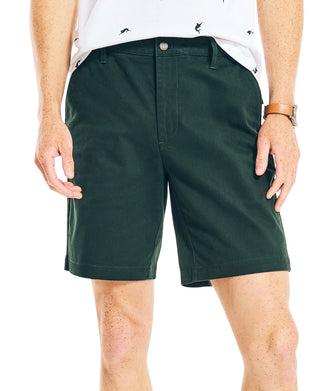 Calções de convés Nautica Stretch Classic Fit para homem, verde, tamanho 30