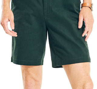 Calções de convés Nautica Stretch Classic Fit para homem, verde, tamanho 30