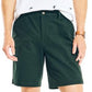 Calça Chino Stretch Classic Fit Masculina Nautica, Frente Lisa, Verde, Tamanho 36