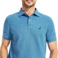 Camisa polo masculina Nautica, modelo Classic Fit, convés, azul, tamanho pequeno