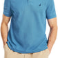 Camisa polo masculina Nautica, modelo Classic Fit, convés, azul, tamanho pequeno