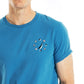 Camiseta gráfica masculina Nautica Sailing, azul, tamanho médio