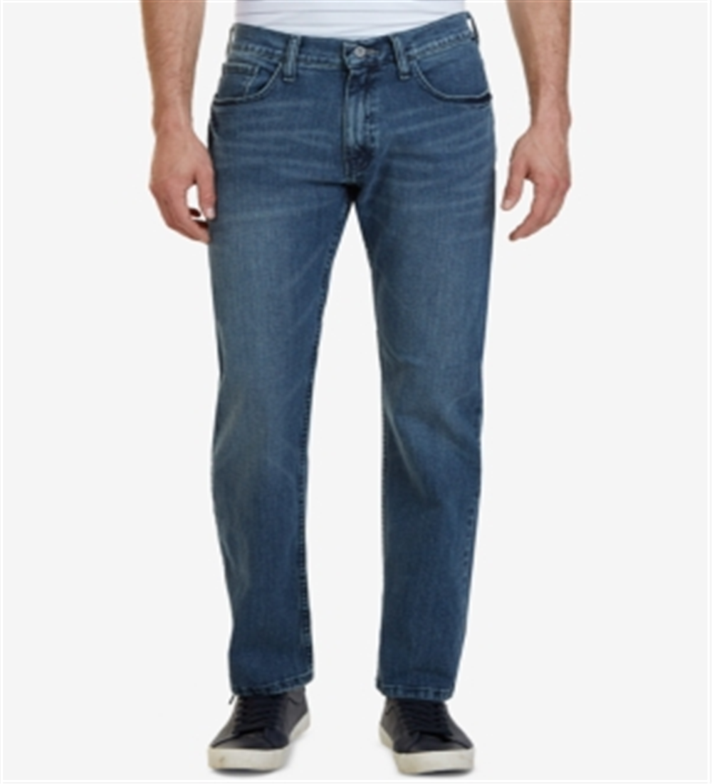 Calça jeans masculina Nautica Big &amp; Tall Relaxed Fit Azul Tamanho 46X34