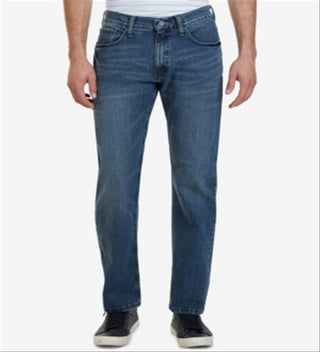 Calça jeans masculina Nautica Big &amp; Tall Relaxed Fit Azul Tamanho 46X34