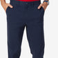 Calça de convés chino Nautica masculina, ajuste clássico, elástica, lisa, frente plana, azul, tamanho 30x30