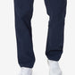 Calça de convés chino Nautica masculina, ajuste clássico, elástica, lisa, frente plana, azul, tamanho 30x30