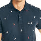 Polo Nautica Masculino com Estampa Critter, Feito de Forma Clássica e Sustentável, Azul, Tamanho Grande