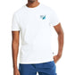Camiseta gráfica masculina Nautica Ocean Club, branca, tamanho M