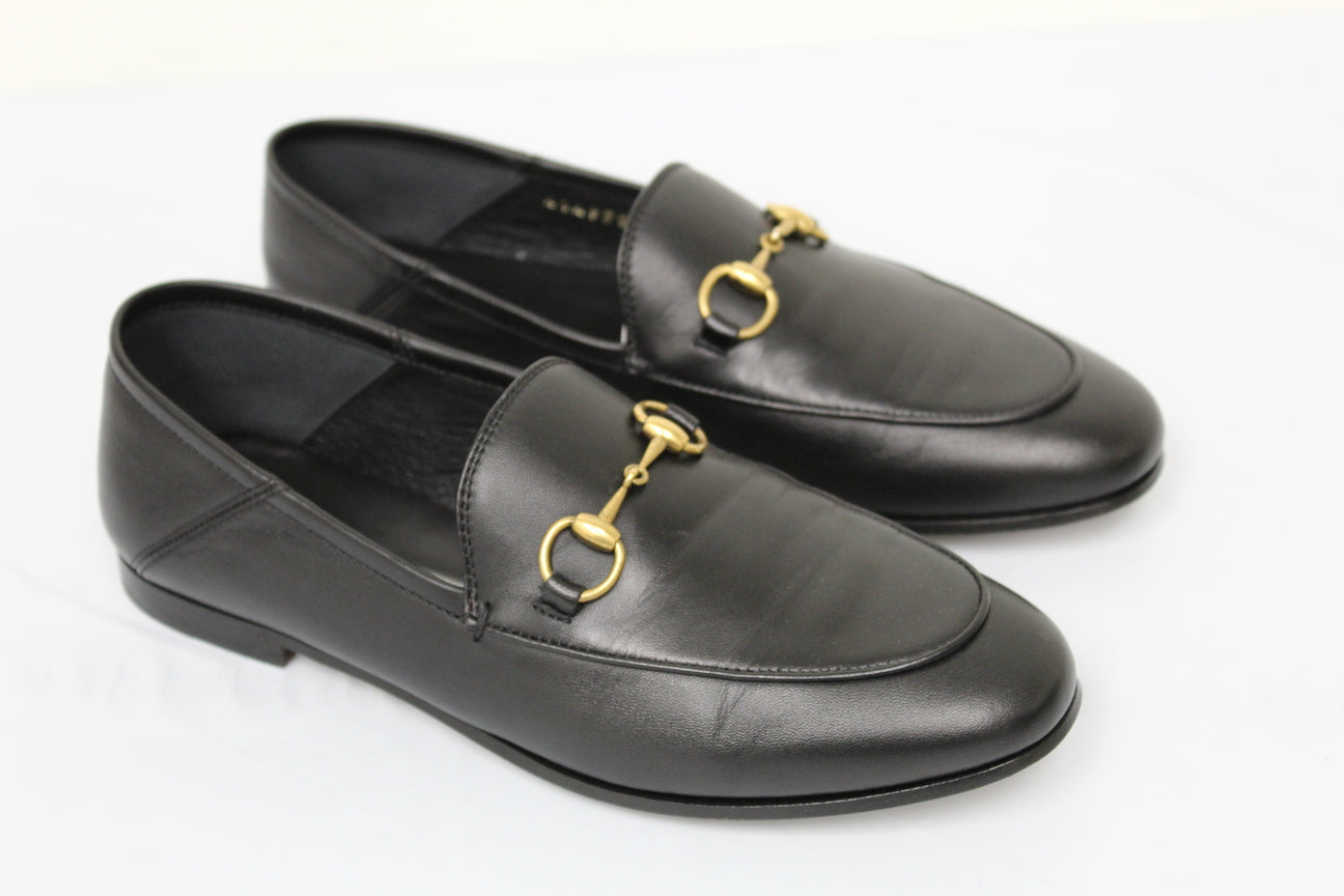 Mocassim Gucci Jordaan Bit Feminino Preto Tamanho 6,5