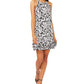Vestido tubinho com estampa floral MSK feminino, preto, tamanho pequeno
