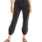 Calça jeans feminina Aqua Jackie Jogger cinza tamanho 28
