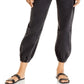 Calça jeans jogger Jackie feminina Aqua, preta, tamanho 29