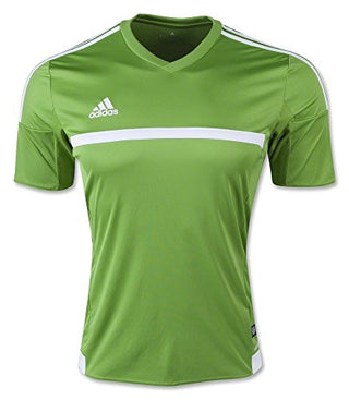 Camisa de futebol juvenil Adidas masculina Match, verde, tamanho médio