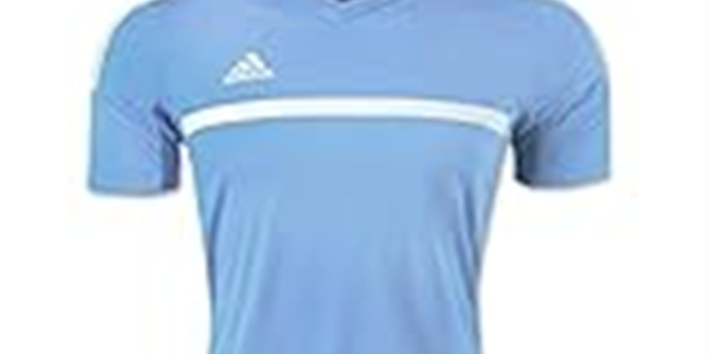 Camisa de jogo masculina adidas azul tamanho médio