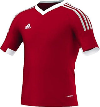 Camisa de futebol adidas Tiro 15 para meninos, vermelha, tamanho pequeno