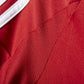 Camisa de futebol adidas Tiro 15 para meninos, vermelha, tamanho pequeno