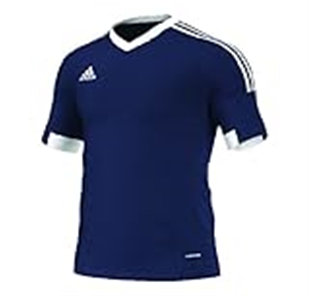 Camisa de futebol masculina adidas azul tamanho médio