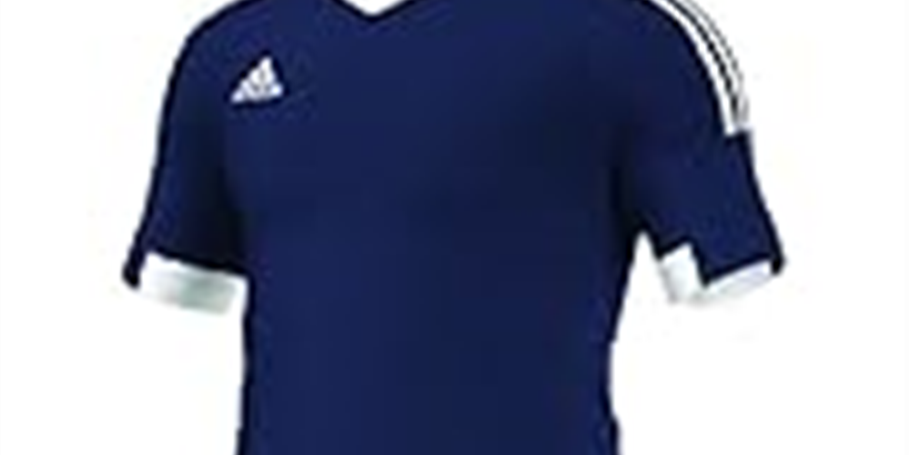 Camisa de futebol masculina adidas azul tamanho médio