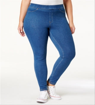 Hue Women's Original Denim Leggings Blue Size 1X