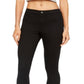 Calça Capri HUE Classic Smooth Denim Feminina Preta Tamanho P
