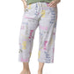 Calça Capri Clássica Moderna Feminina HUE Caring Note Cinza Tamanho 3X
