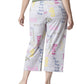 Calça Capri Clássica Moderna Feminina HUE Caring Note Cinza Tamanho 3X