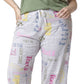 Calça Capri Clássica Moderna Feminina HUE Caring Note Cinza Tamanho 3X