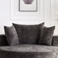 55'' Chenille Foam Single Swivel Chair