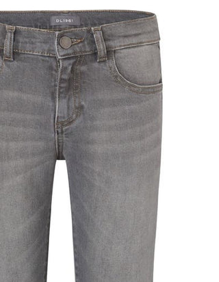 Calça Jeans Slim Feminina Dl Cinza Tamanho 10