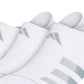 Meias Adidas Superlite Stripe 3 Super No Show Masculinas Brancas Tamanho Regular