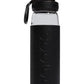 Garrafa de água de vidro Adidas Squad 720 masculina, preta, tamanho regular