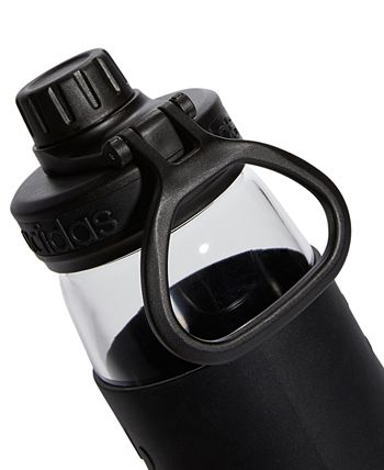 Garrafa de água de vidro Adidas Squad 720 masculina, preta, tamanho regular