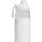 Garrafa de água de vidro Adidas Squad 720 masculina, branca, tamanho regular