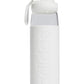 Garrafa de água de vidro Adidas Squad 720 masculina, branca, tamanho regular